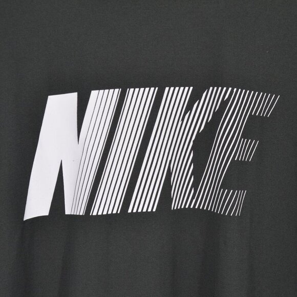 NEW Nike Hyper Dry Short Sleeve T-Shirt Black Men's L Graphic Print Crewneck - Picture 2 of 8